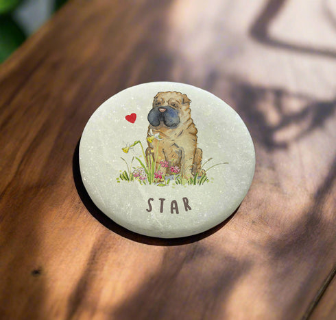 Shar Pei Marble Memorial
